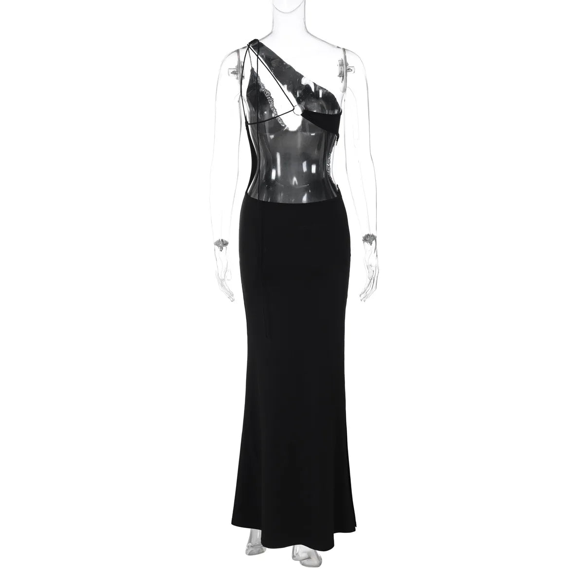 Bandage Backless Maxi Dress with Cut-Out Detail